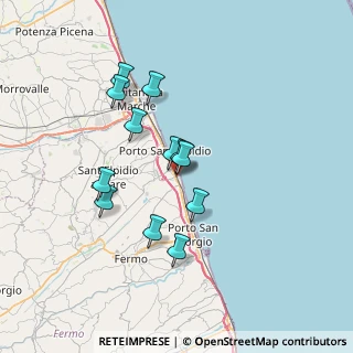 Mappa Via Pavia, 63821 Porto Sant'Elpidio FM, Italia (6.13167)