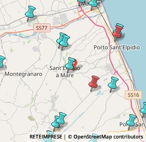 Mappa Via Isonzo, 63811 Sant'Elpidio a Mare FM, Italia (6.4265)