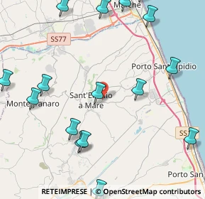 Mappa Via Isonzo, 63811 Sant'Elpidio a Mare FM, Italia (6.354)