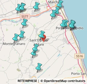 Mappa Via Isonzo, 63811 Sant'Elpidio a Mare FM, Italia (5.01105)