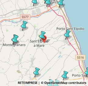 Mappa Via Isonzo, 63811 Sant'Elpidio a Mare FM, Italia (6.71176)