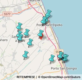 Mappa Via 1º Maggio, 63811 Sant'Elpidio a mare FM, Italia (4.30611)