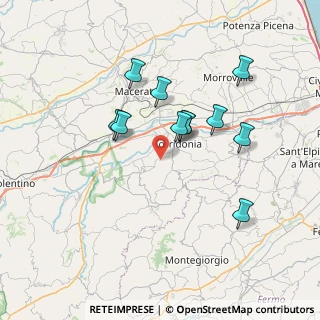 Mappa Via Alcide De Gasperi, 62014 Corridonia MC, Italia (6.52818)