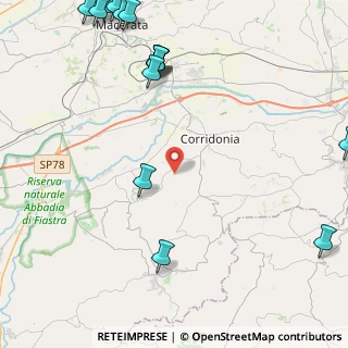 Mappa Via Alcide De Gasperi, 62014 Corridonia MC, Italia (6.7475)