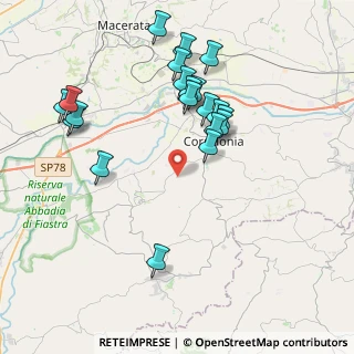 Mappa Via Alcide De Gasperi, 62014 Corridonia MC, Italia (4.2035)
