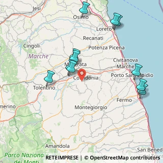 Mappa Via Alcide De Gasperi, 62014 Corridonia MC, Italia (18.16364)