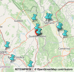 Mappa Via Scranton, 06023 Gualdo Tadino PG, Italia (16.7325)