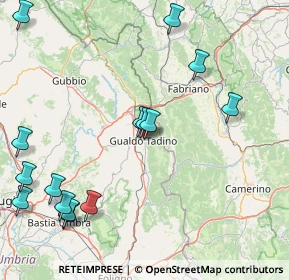 Mappa Via Bersaglieri, 06023 Gualdo Tadino PG, Italia (21.31733)