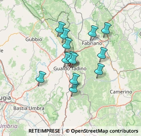 Mappa Via Bersaglieri, 06023 Gualdo Tadino PG, Italia (10.75923)
