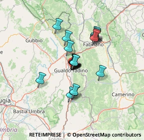 Mappa Via Giuseppe Discepoli, 06023 Gualdo Tadino PG, Italia (9.1075)