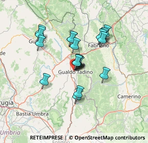 Mappa 06023 Gualdo Tadino PG, Italia (11.5205)