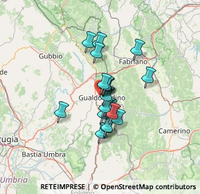 Mappa 06023 Gualdo Tadino PG, Italia (9.336)