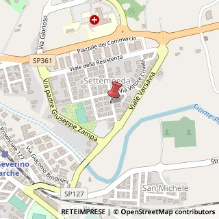 Mappa Via E. Divini, 46, 62027 San Severino Marche MC, Italia, 62027 San Severino Marche, Macerata (Marche)