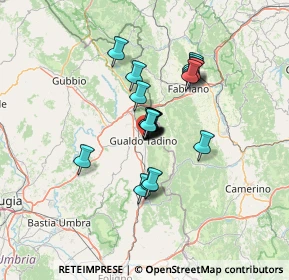 Mappa Piazza Beato Angelo, 06023 Gualdo Tadino PG, Italia (9.1235)