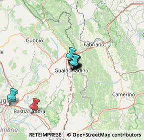 Mappa Piazza Beato Angelo, 06023 Gualdo Tadino PG, Italia (8.81182)