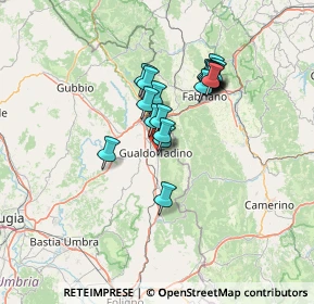 Mappa Piazza Beato Angelo, 06023 Gualdo Tadino PG, Italia (11.0785)