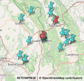 Mappa Piazza Beato Angelo, 06023 Gualdo Tadino PG, Italia (15.596)