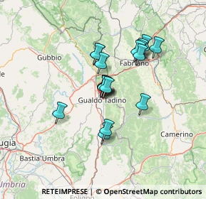 Mappa Piazza Beato Angelo, 06023 Gualdo Tadino PG, Italia (10.48722)