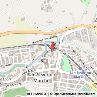 Mappa Via Gorgonero, 30, 62027 San Severino Marche, Macerata (Marche)