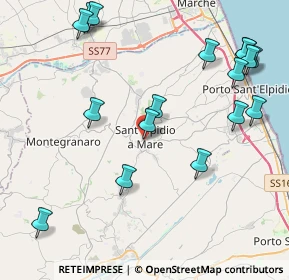 Mappa Via Campanella, 63811 Sant'Elpidio a Mare FM, Italia (5.15529)