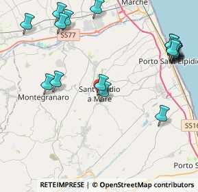Mappa Via Campanella, 63811 Sant'Elpidio a Mare FM, Italia (5.53947)