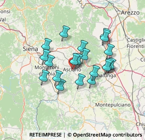 Mappa Via San Francesco, 53041 Asciano SI, Italia (11.551)