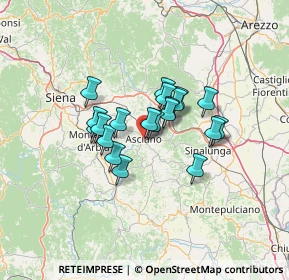 Mappa Via San Francesco, 53041 Asciano SI, Italia (9.386)