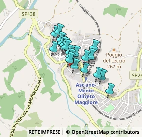 Mappa Via San Francesco, 53041 Asciano SI, Italia (0.2795)