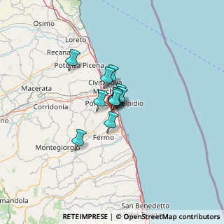 Mappa Via dell'Economia, 63821 Porto Sant'Elpidio FM, Italia (6.26455)