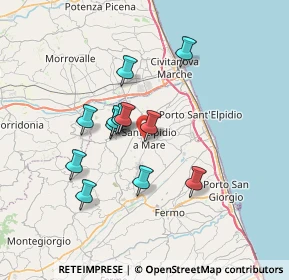 Mappa Via Sardegna, 63811 Sant'Elpidio a Mare FM, Italia (5.91)