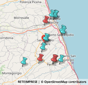 Mappa Via Sardegna, 63811 Sant'Elpidio a Mare FM, Italia (7.01929)