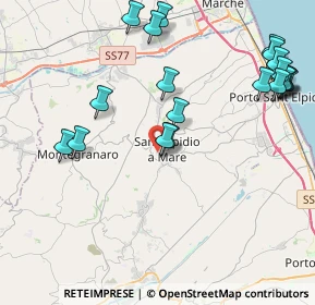 Mappa Via Sardegna, 63811 Sant'Elpidio a Mare FM, Italia (5.1035)