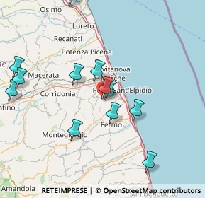 Mappa Via Sardegna, 63811 Sant'Elpidio a Mare FM, Italia (16.4675)