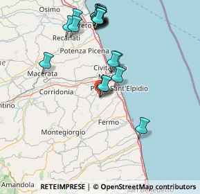 Mappa Via Sardegna, 63811 Sant'Elpidio a Mare FM, Italia (17.44)