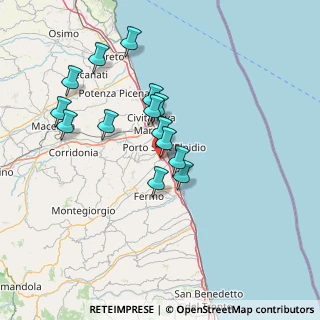 Mappa Strada Provinciale Faleriense, 63821 Porto Sant'Elpidio FM, Italia (13.14)