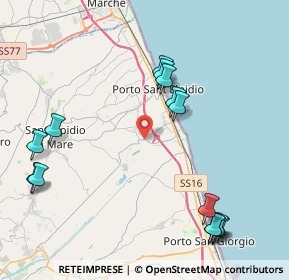 Mappa Strada Provinciale Faleriense, 63821 Porto Sant'Elpidio FM, Italia (5.09071)