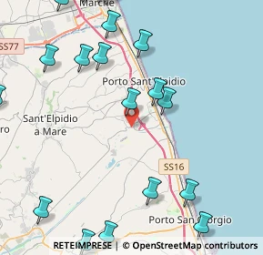 Mappa Strada Provinciale Faleriense, 63821 Porto Sant'Elpidio FM, Italia (6.05)