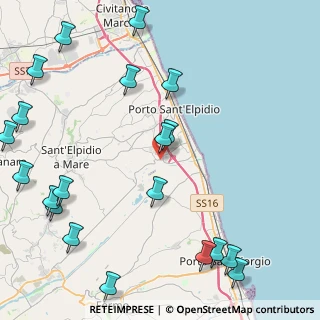 Mappa Strada Provinciale Faleriense, 63821 Porto Sant'Elpidio FM, Italia (6.2335)