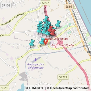 Mappa Strada Provinciale Faleriense, 63821 Porto Sant'Elpidio FM, Italia (0.6195)