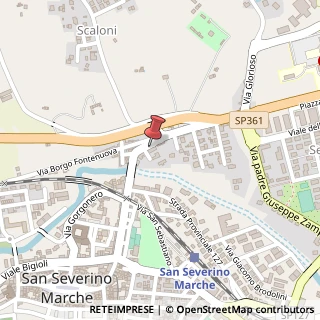 Mappa Via Settempeda, 30, 62027 San Severino Marche, Macerata (Marche)