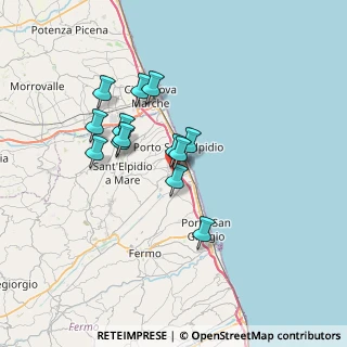 Mappa Via della Tecnologia, 63821 Porto Sant'Elpidio FM, Italia (5.70538)