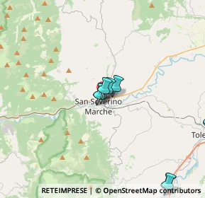 Mappa Via Settempeda, 62027 San Severino Marche MC, Italia (6.63526)