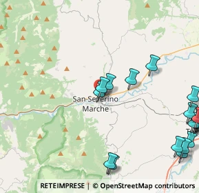 Mappa Via Settempeda, 62027 San Severino Marche MC, Italia (6.2955)