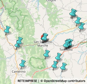 Mappa Via Settempeda, 62027 San Severino Marche MC, Italia (9.3655)