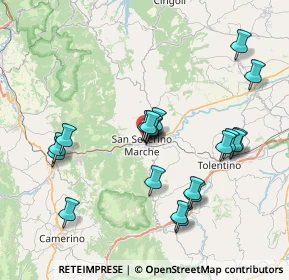 Mappa Via Settempeda, 62027 San Severino Marche MC, Italia (7.8765)