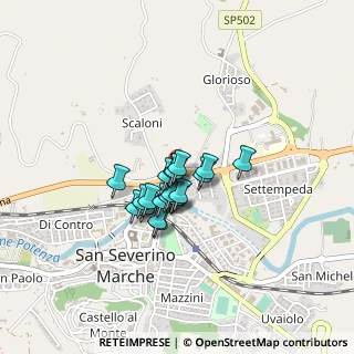 Mappa Via Settempeda, 62027 San Severino Marche MC, Italia (0.2645)