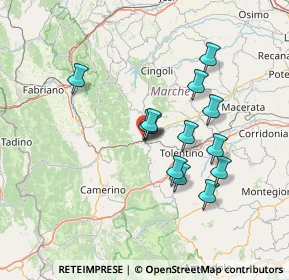Mappa Via Settempeda, 62027 San Severino Marche MC, Italia (12.16)