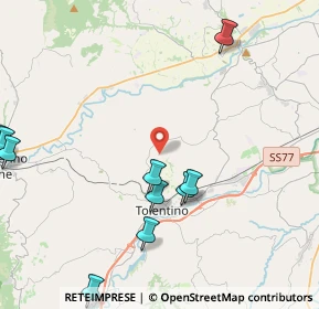 Mappa Contrada Massaccio, 62029 Tolentino MC, Italia (5.81636)