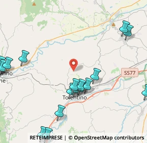 Mappa Contrada Massaccio, 62029 Tolentino MC, Italia (5.9175)