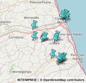 Mappa Via Trieste, 63812 Montegranaro FM, Italia (8.13211)